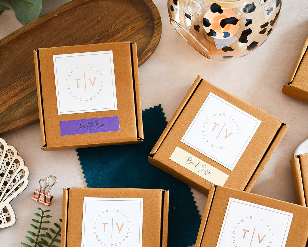 Selection of wax melt boxes