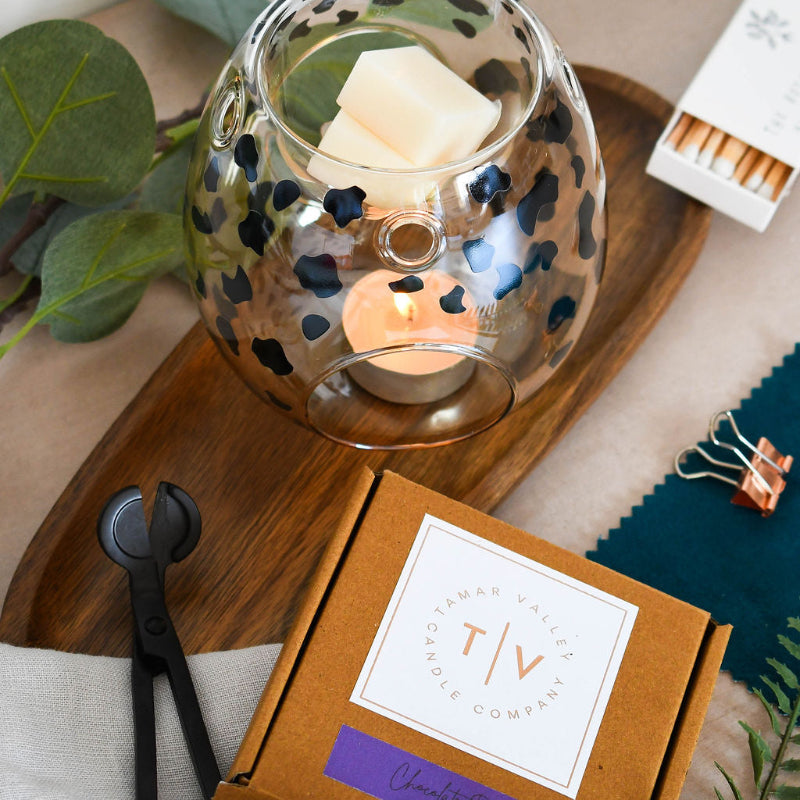 Chocolate Box Wax Melt in burner