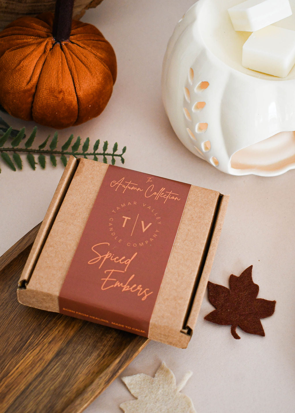 Autumn wax melts UK – Spiced Embers smoky spice bonfire scent