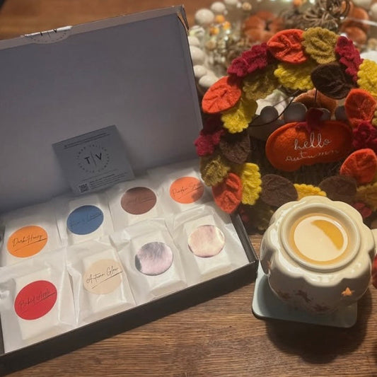 Wax melt autumn collection with burner 