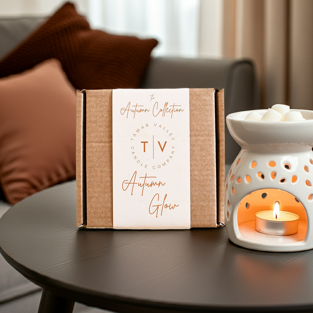 autumn calm melts with wax burner 