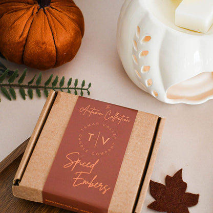 Autumn wax melts UK – Spiced Embers smoky spice bonfire scent